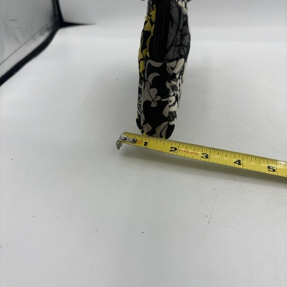 Vera Bradley Bag Cosmetic Make Up Small Baroque Travel Case Black 6"x4" Lined - Picture 5 of 9